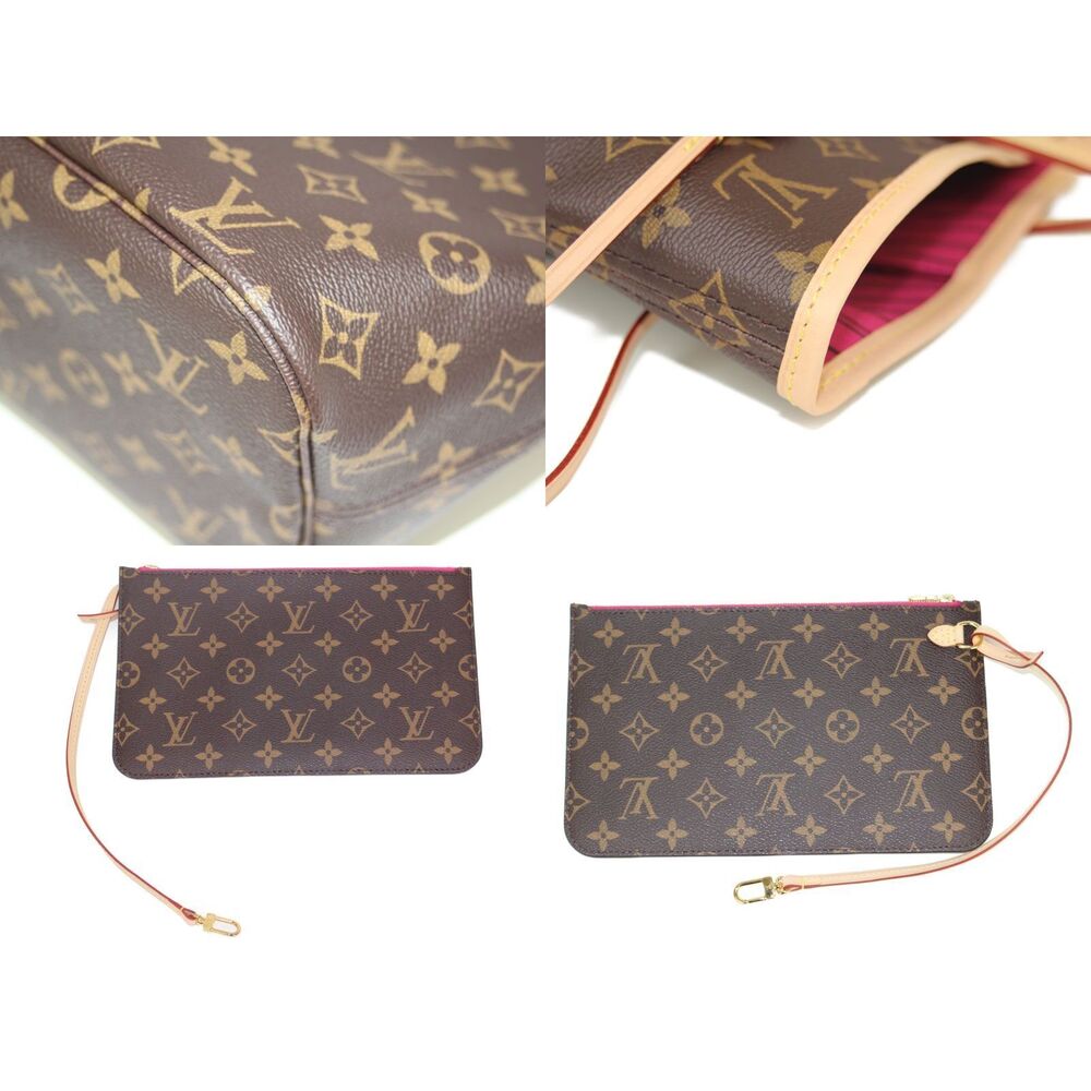 Louis Vuitton bag Pivoine shoulder handbag tote pink Neverfull Monogram - Picture 7 of 7